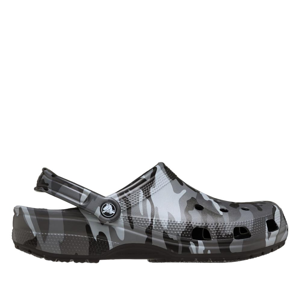 Pánské Žabky Crocs Classic Camouflage Clog 211936-0DD - šedivé