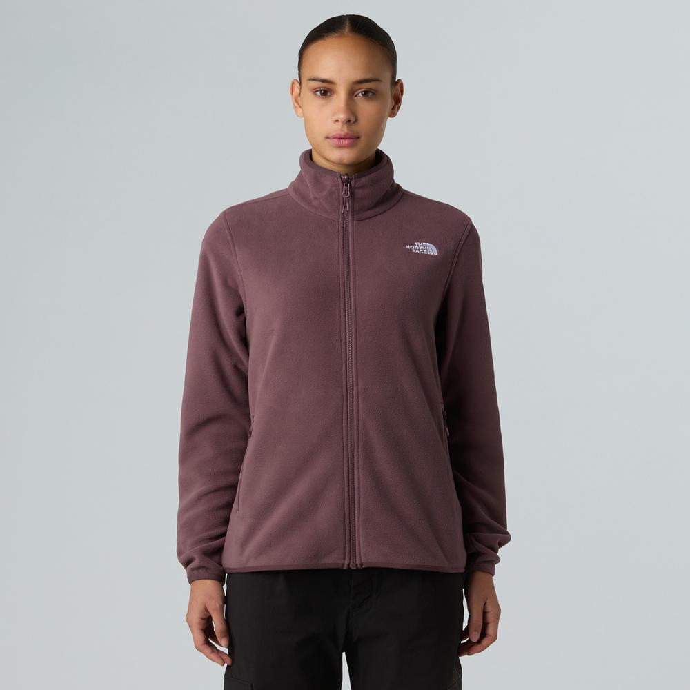 Dámská blúza The North Face 100 Glacier Full-Zip Fleece 0A8D2FBQ71 - bordové