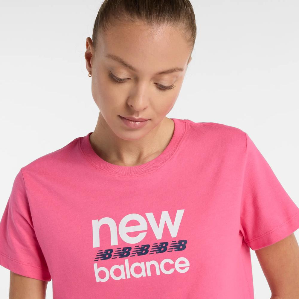 Dámské tričko New Balance WT51540DAB - růžové