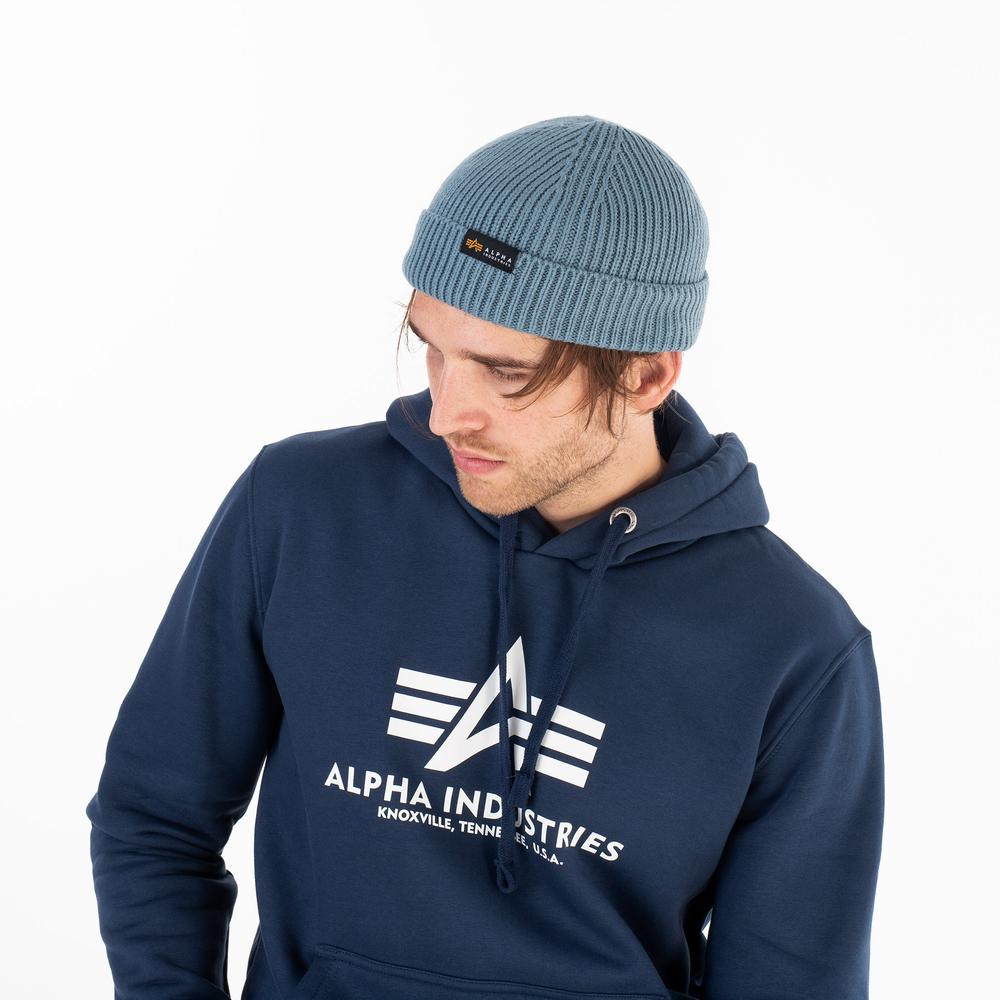 Čepice Alpha Industries Dockers Beanie 138905134 - modré