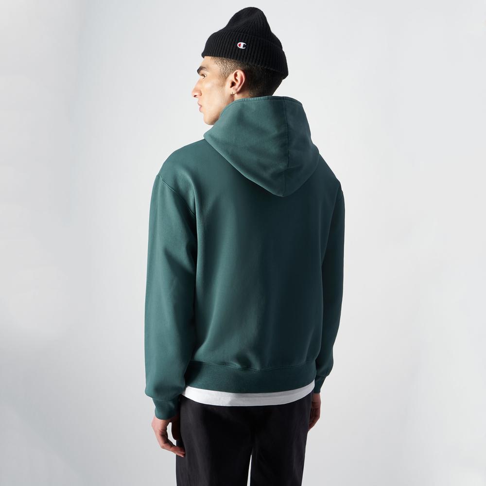 Mikina Champion Hooded Sweatshirt 220510-GS514 - zelené