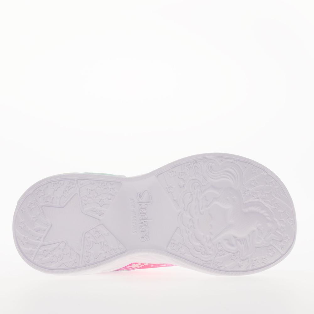 Boty Skechers S Lights Unicorn Dreams Wishful Magic 302299LLVHP - fialové