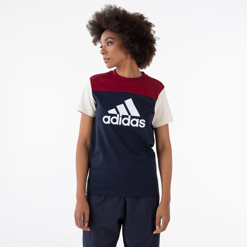 Tričko adidas Essentials Colorblock Logo HJ9463 - různobarevné