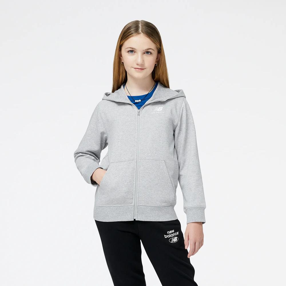 Dětské mikina New Balance YJ31536AG - šedivé