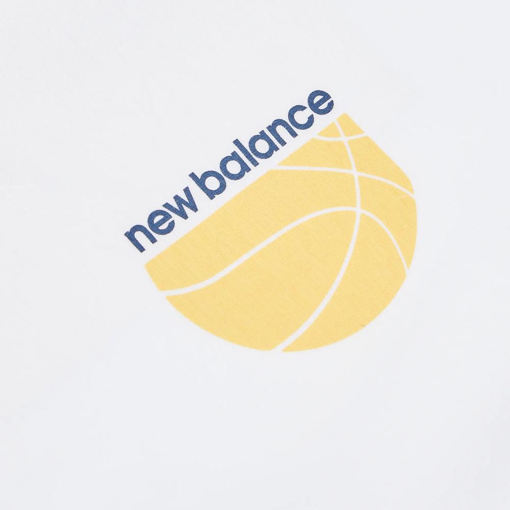 Dětské tričko New Balance LAKB0157BWE - bílé