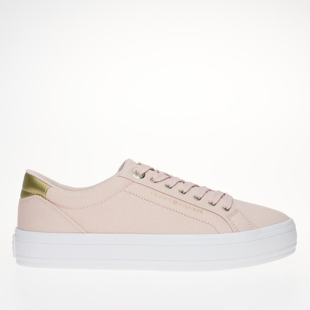 Boty Tommy Hilfiger Essential Vulc Canvas FW0FW07682-TJQ - růžové