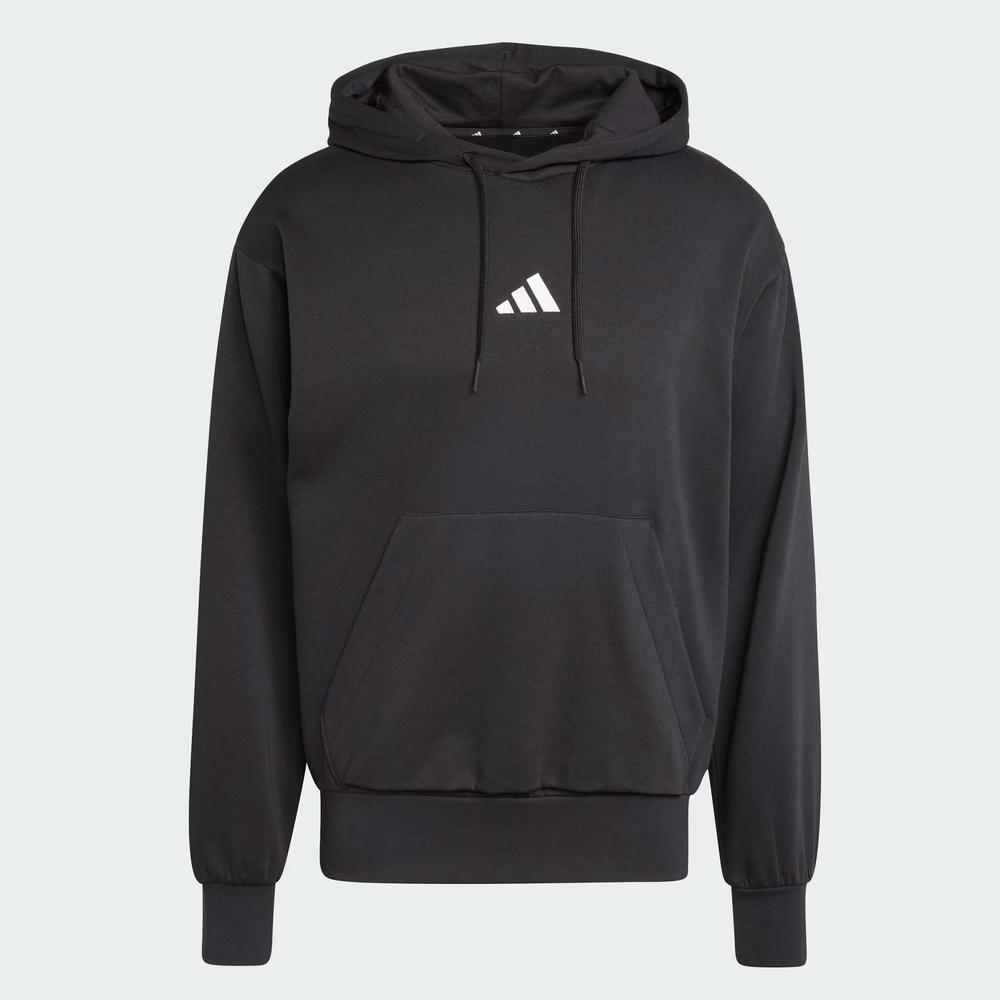 Mikina adidas Sportswear Essentials Feelcozy Fleece Hoodie JE3807 - černé