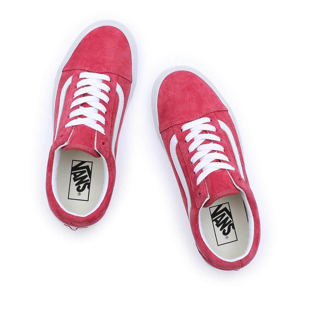 Boty Vans Pig Suede Old Skool VN0007NTZLD1 - červené