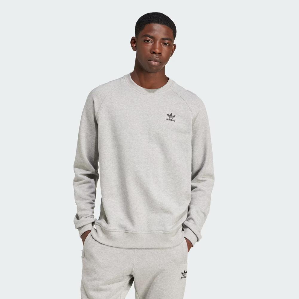 Mikina adidas Trefoil Essentials Crewneck IX7677 - šedivé