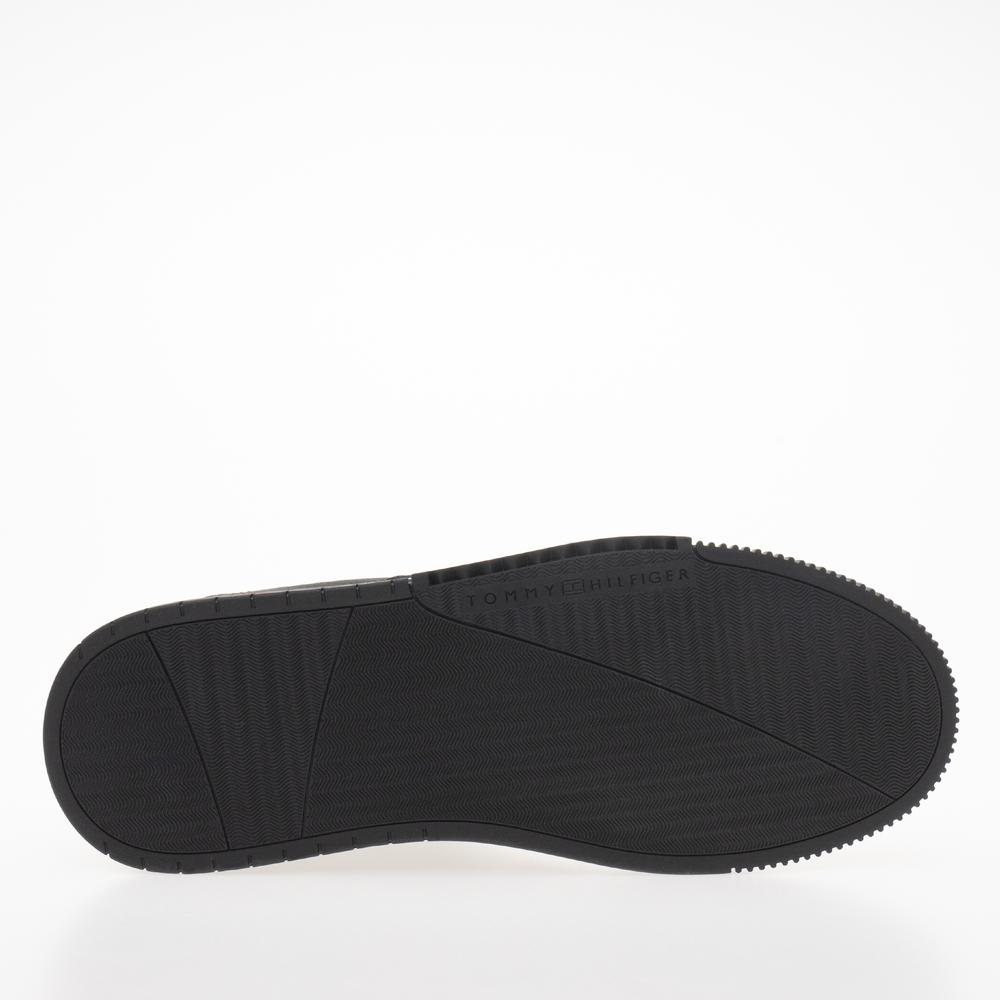 Boty Tommy Hilfiger Supercup Stripes Leather FM0FM04824-0GQ - černé