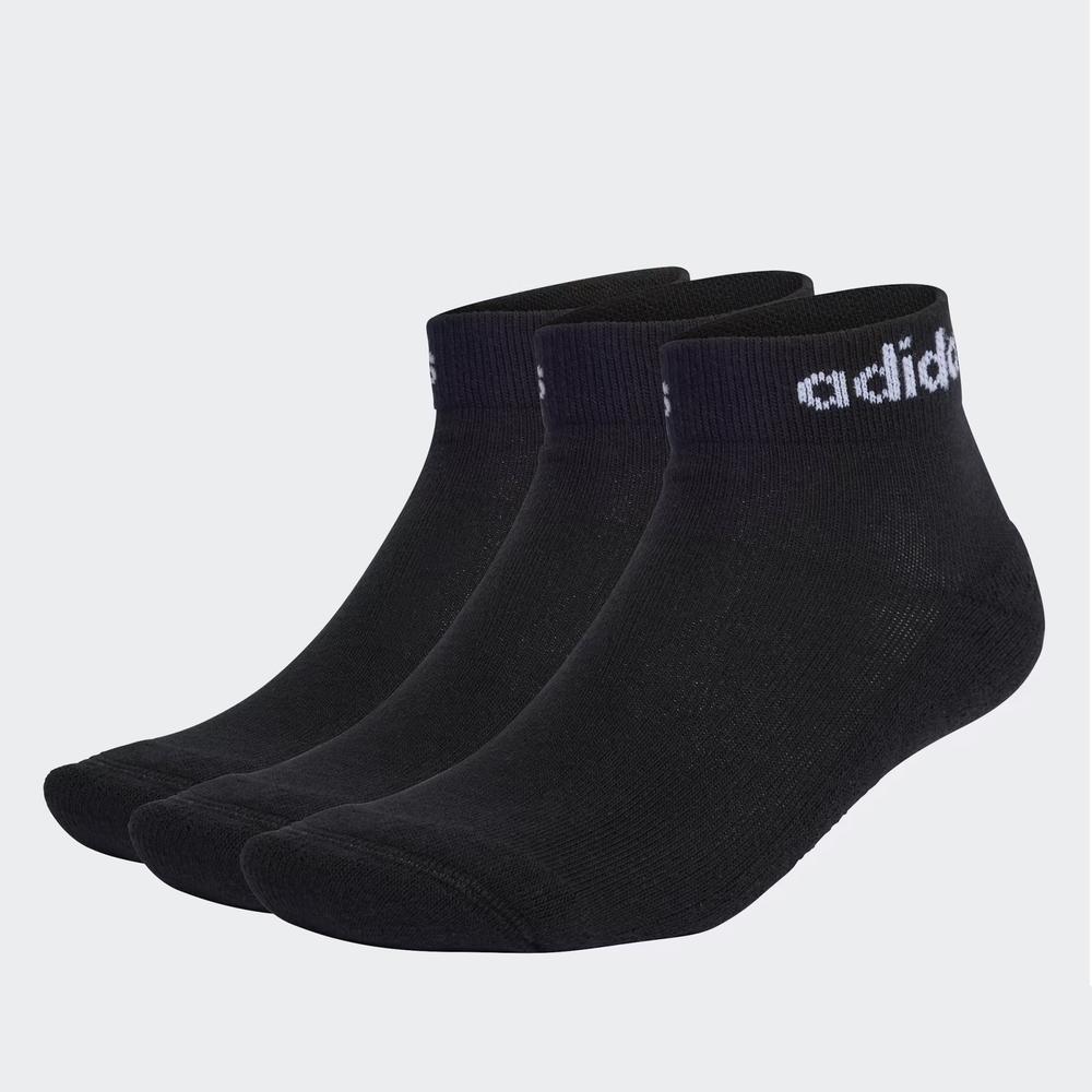 Ponožky unisex adidas Sportswear Linear Ankle Socks Cushioned Socks 3 Pairs IC1303 - černé