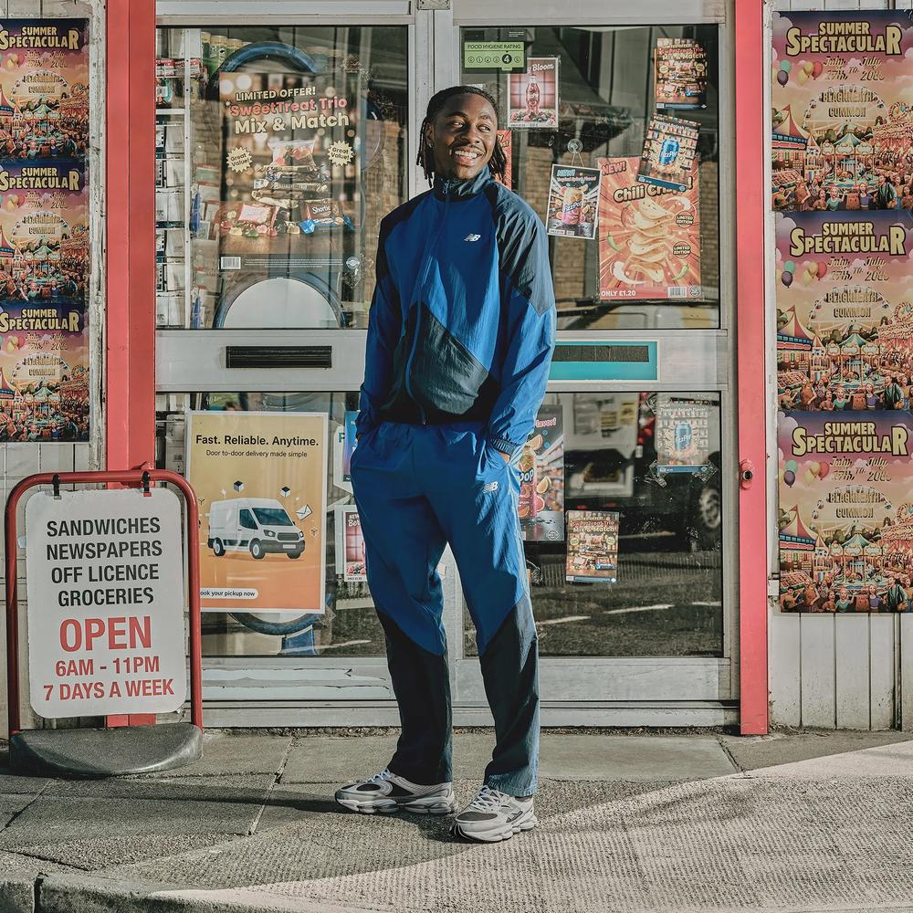 Pánská bunda New Balance MJ61J73YNNY - tmavě modrě