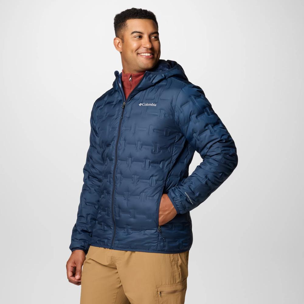 Bunda Columbia Delta Ridge II Down Hooded 2086222464 - tmavě modrě