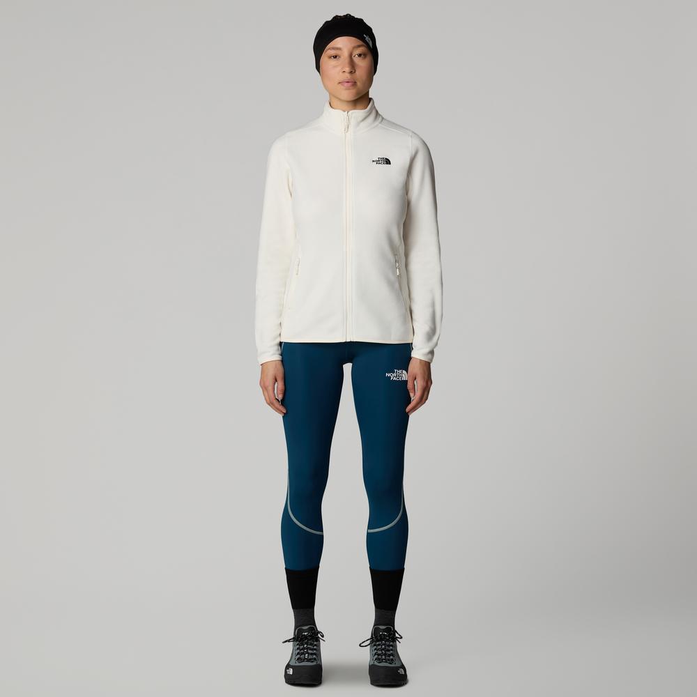 Blúza The North Face 100 Glacier Full-Zip Fleece 0A855O4HP1 - bílé
