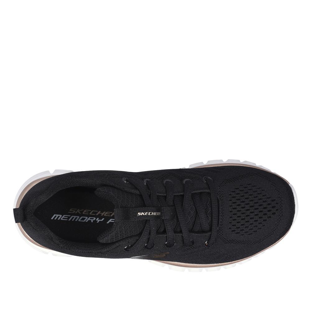 Boty Skechers Graceful Get Connected 12615BKGD - černé