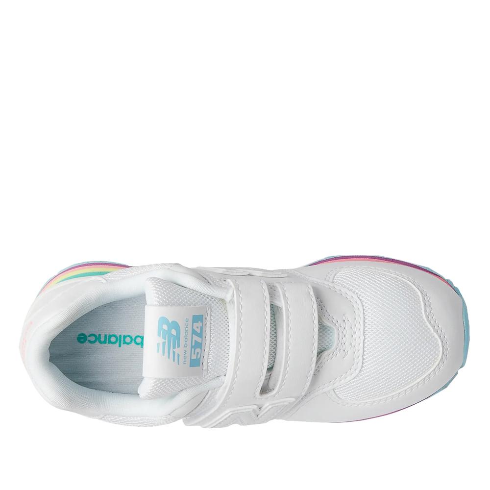 Dětské boty New Balance PV574KIJ - bílé