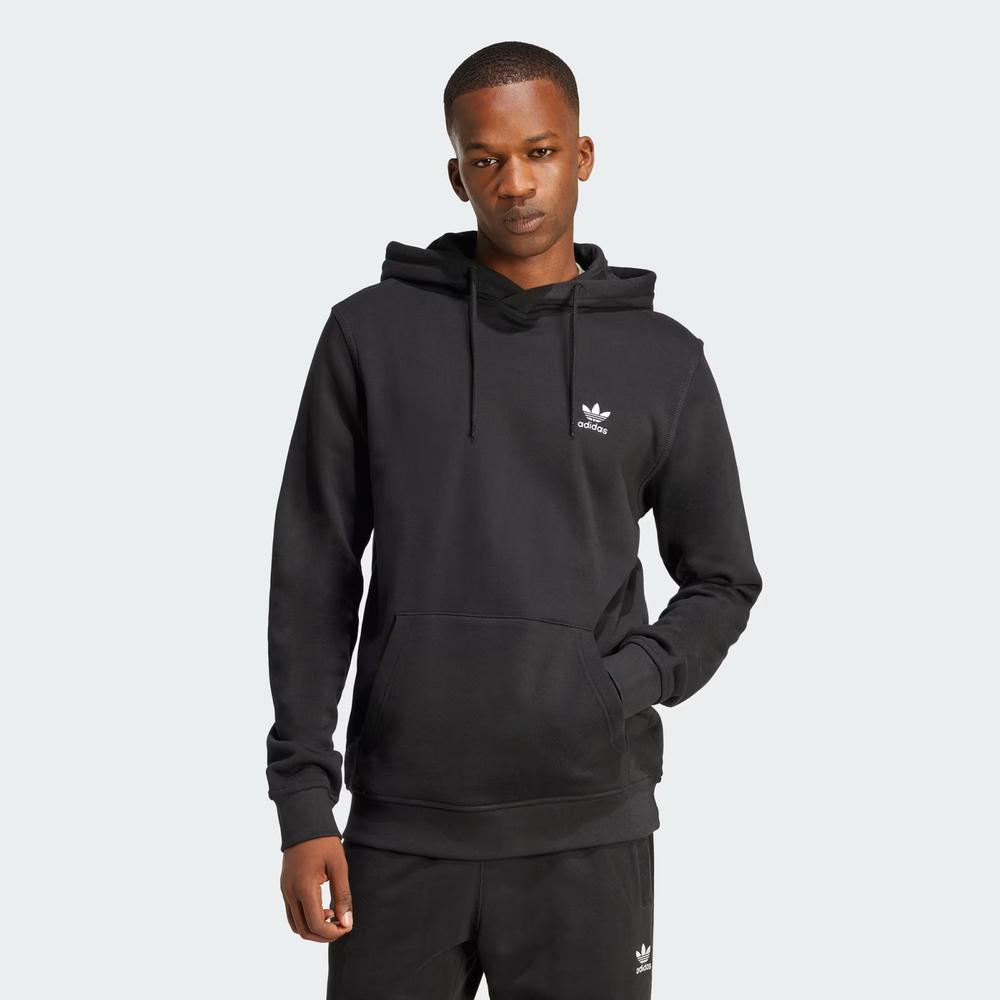 Pánská mikina adidas Originals Trefoil Essentials Hoodie French Terry JD2404 - černé