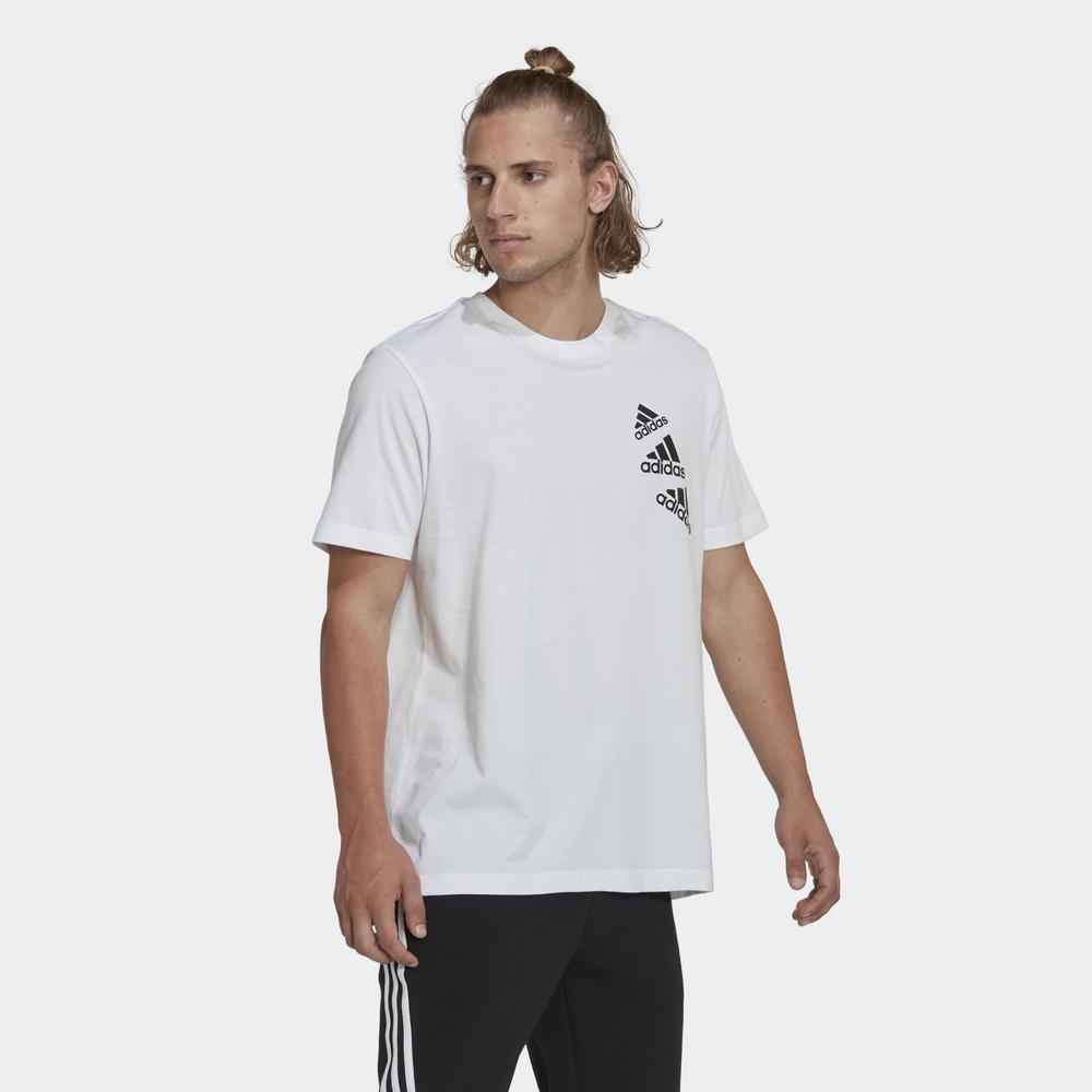 Tričko adidas Essentials BrandLove HL9386 - bílé