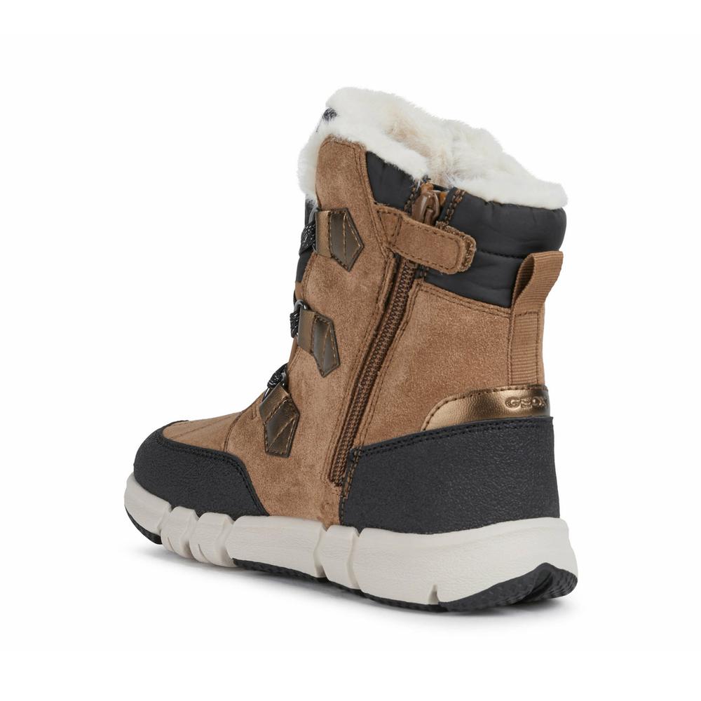 Boty Geox Flexyper ABX Girl J16APA022FUC6175 - hnědé