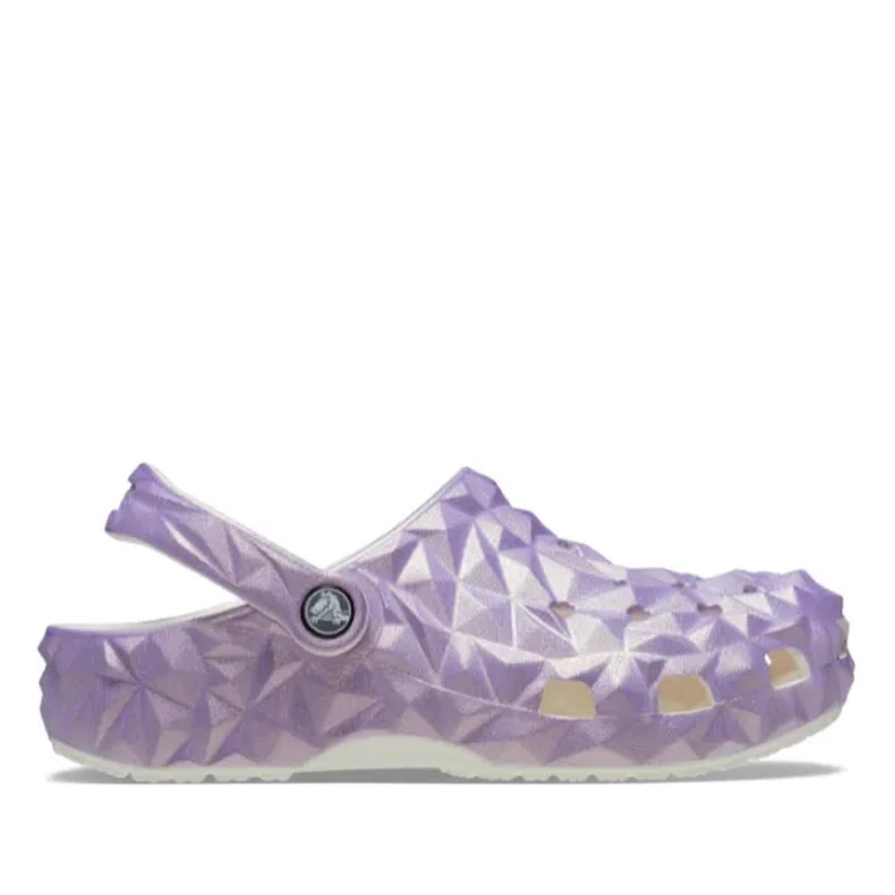 Žabky Crocs Classic Iridescent Geometric Clog 209841-100 - fialové