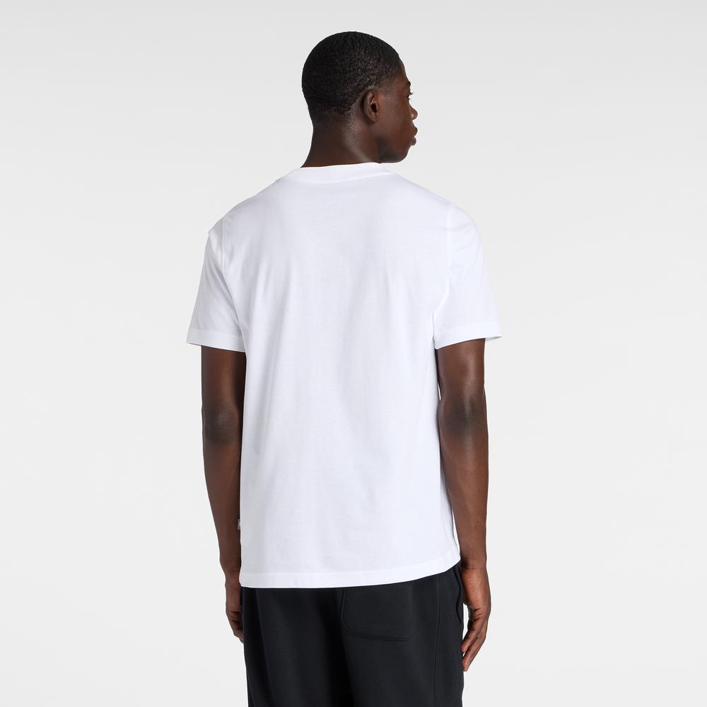 Pánské tričko New Balance MT61L3FMWT - bílé