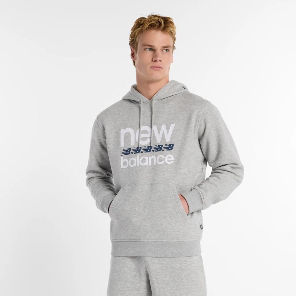 Pánská mikina New Balance MT51941AG - šedivé