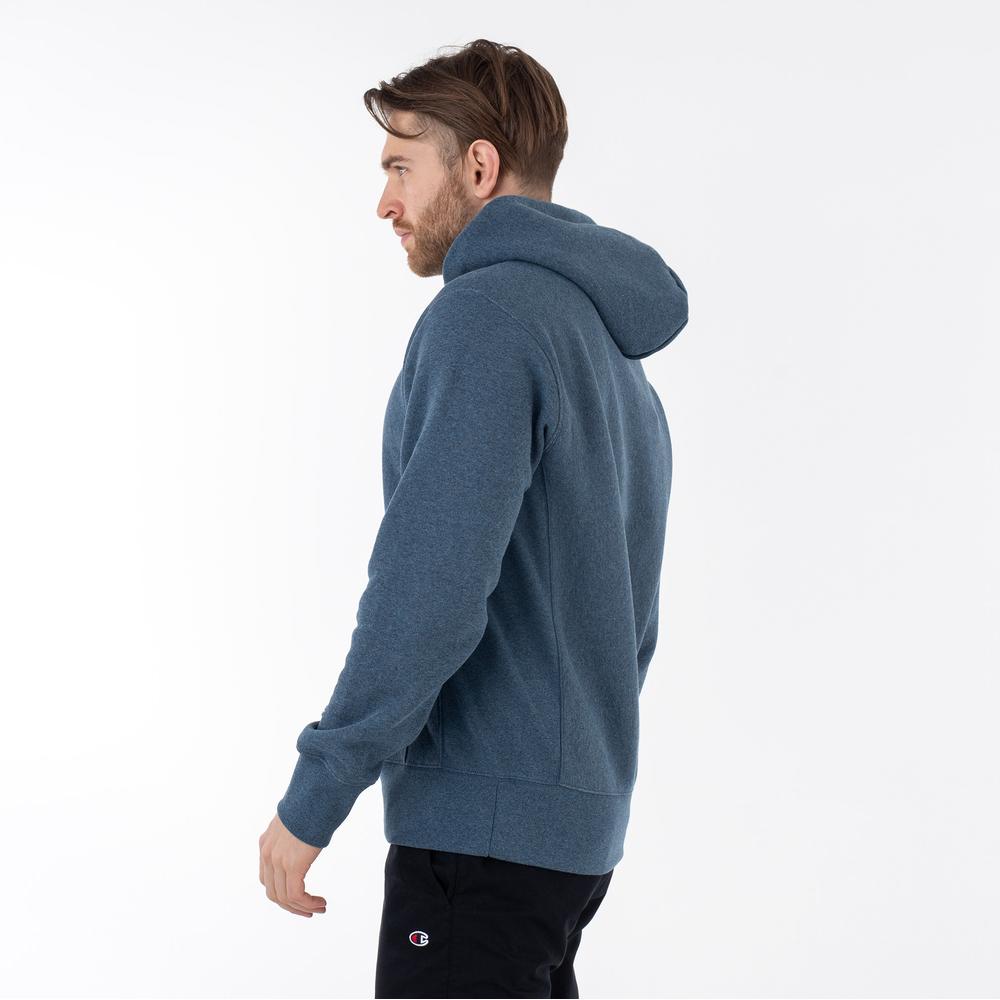 Mikina Champion Hooded Sweatshirt 218800-BM513 - tmavě modrě