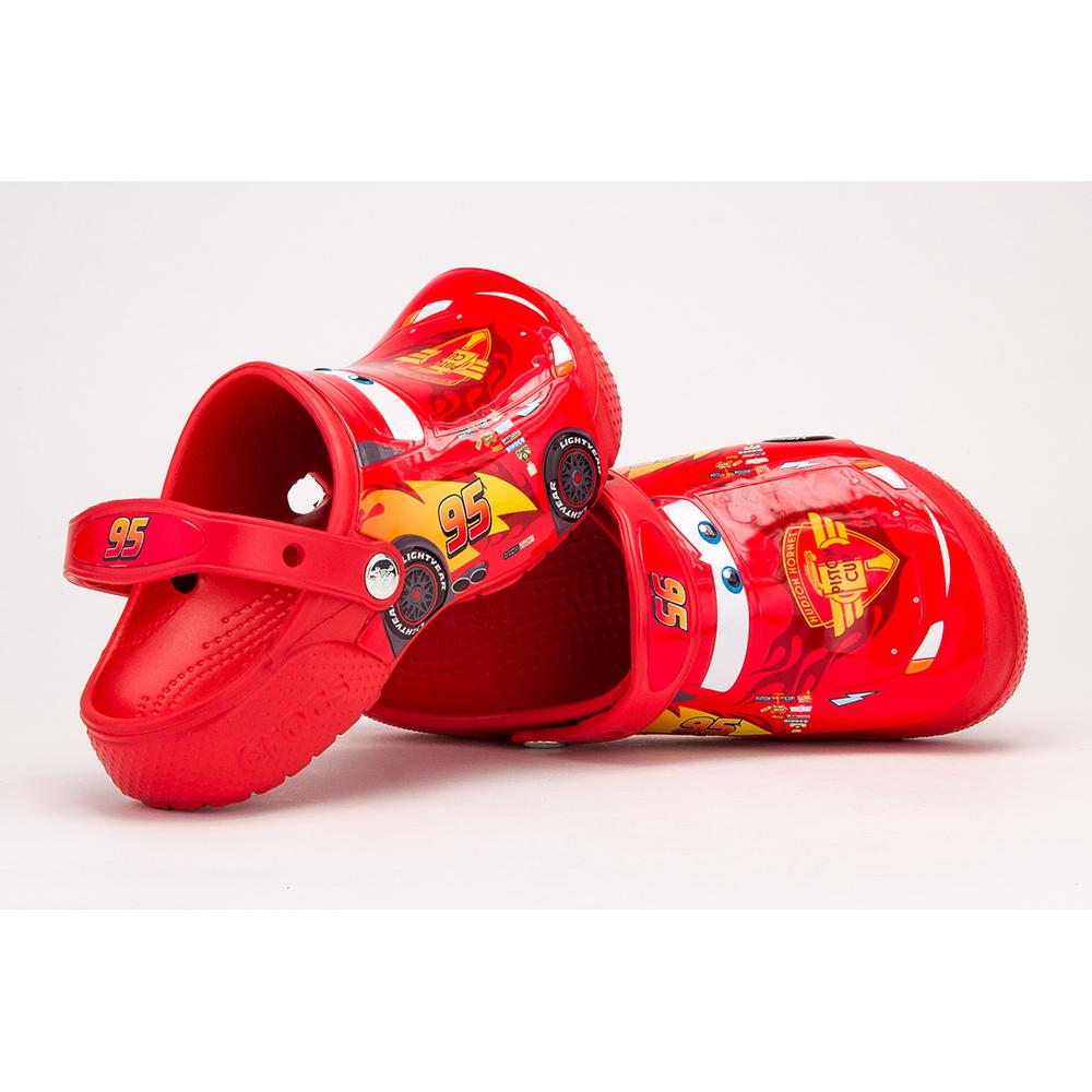 Žabky Crocs Fun Lab Cars Clog Flame 204116-8C1 - červené