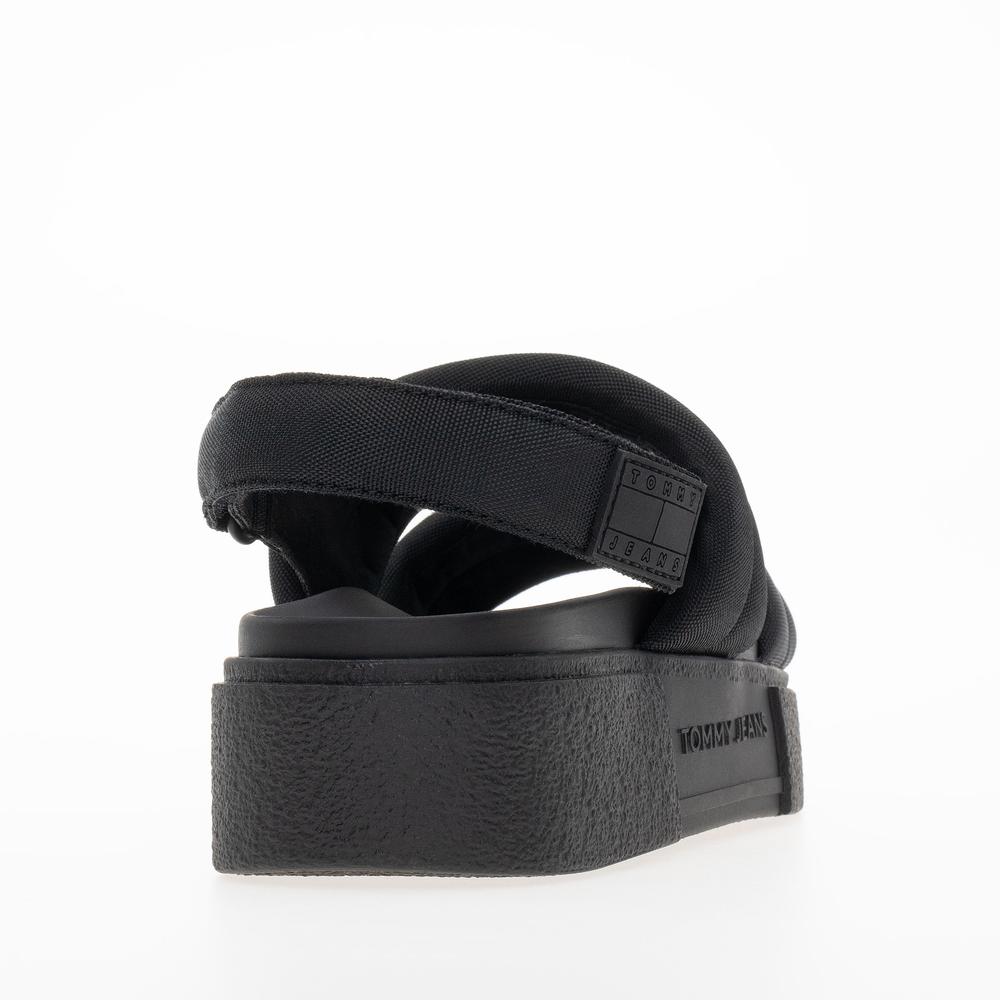 Žabky Tommy Jeans Flatform Sandal EN0EN02802-BDS - černé