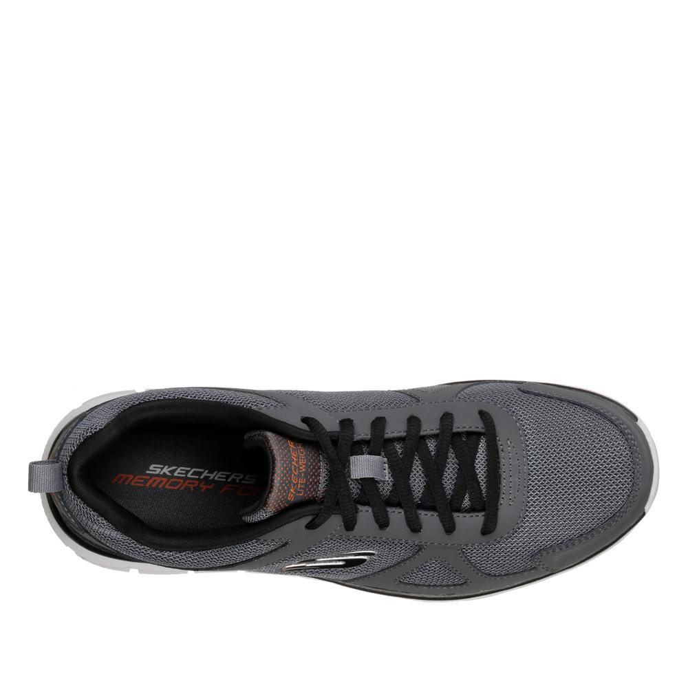 Pánské boty Skechers Track 52631CCBK - šedivé