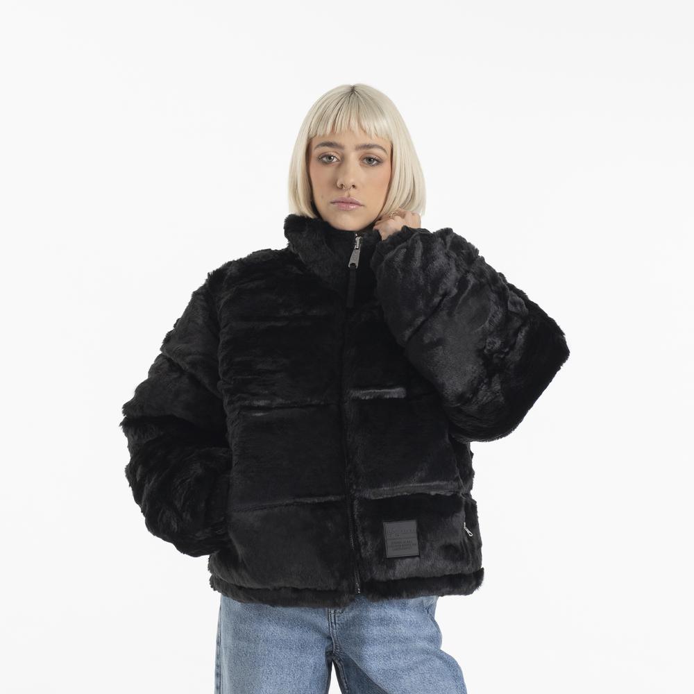 Bunda Alpha Industries Fur Puffer Wmn 14800203 - černé