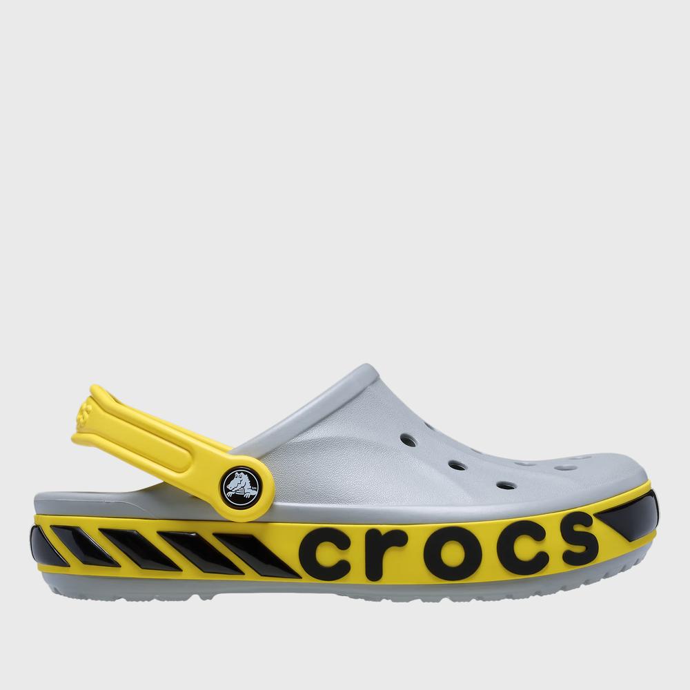 Žabky Crocs Bayaband Racer Band Clog 211182-007 - šedivé