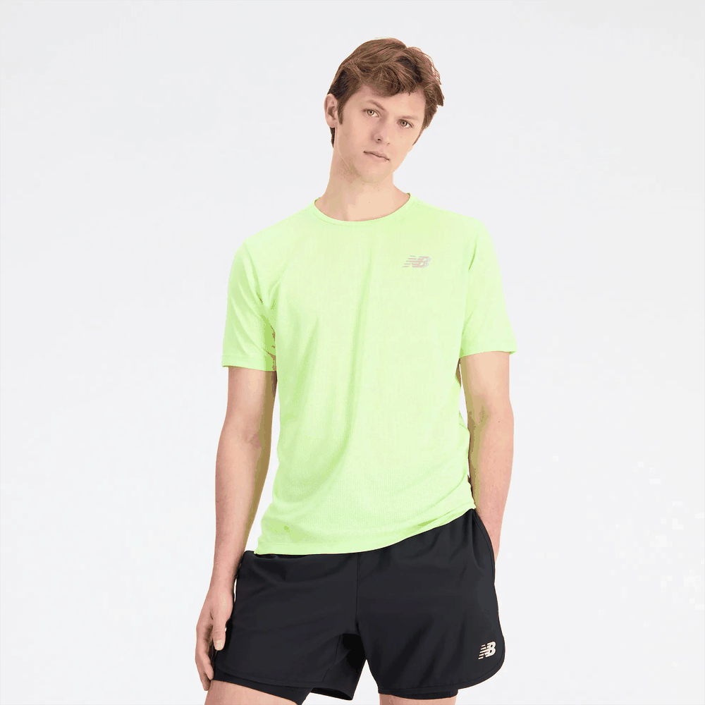 Pánské tričko New Balance MT21262TWY – zelené