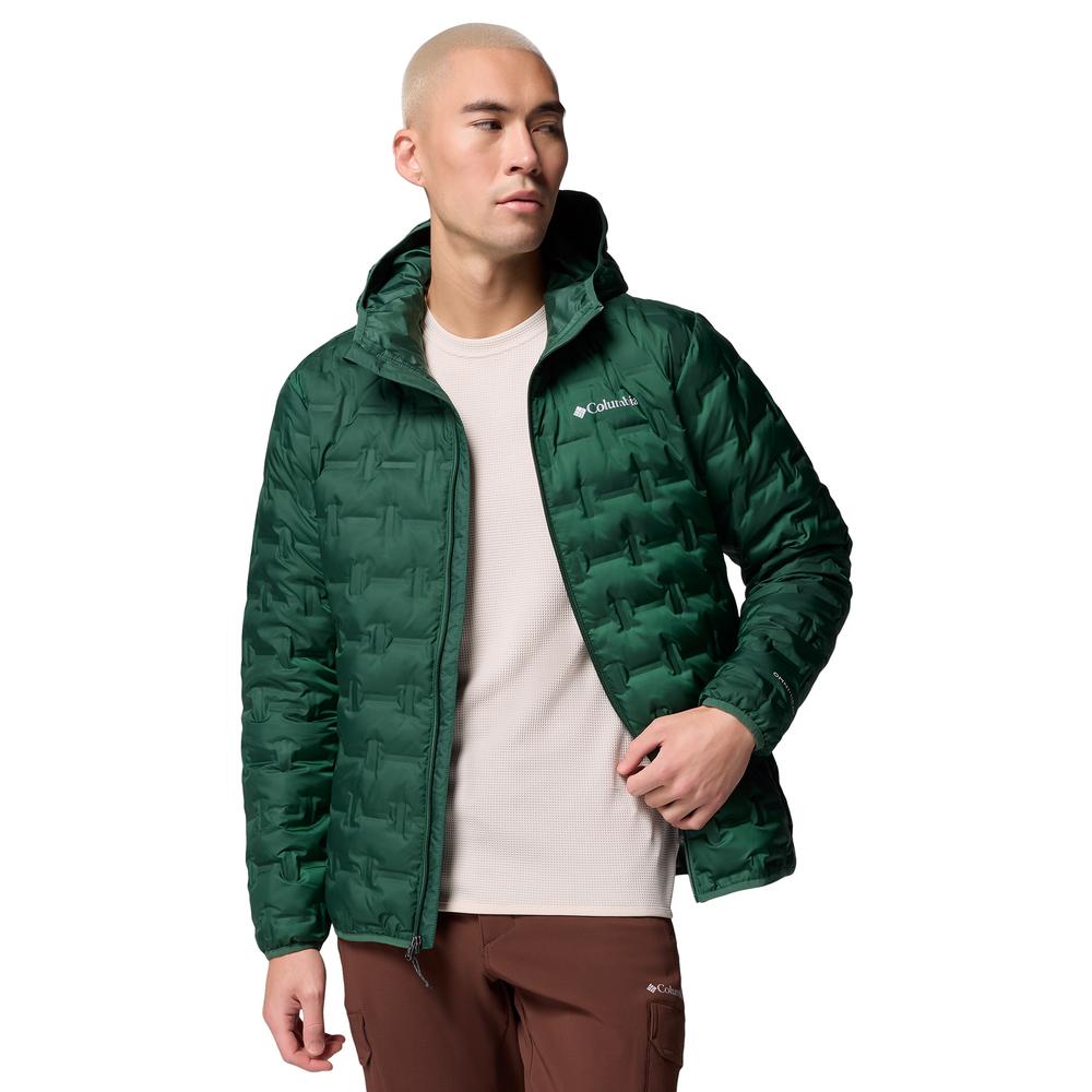Pánská bunda Columbia Delta Ridge II Down Hooded 2086222375 - zelené