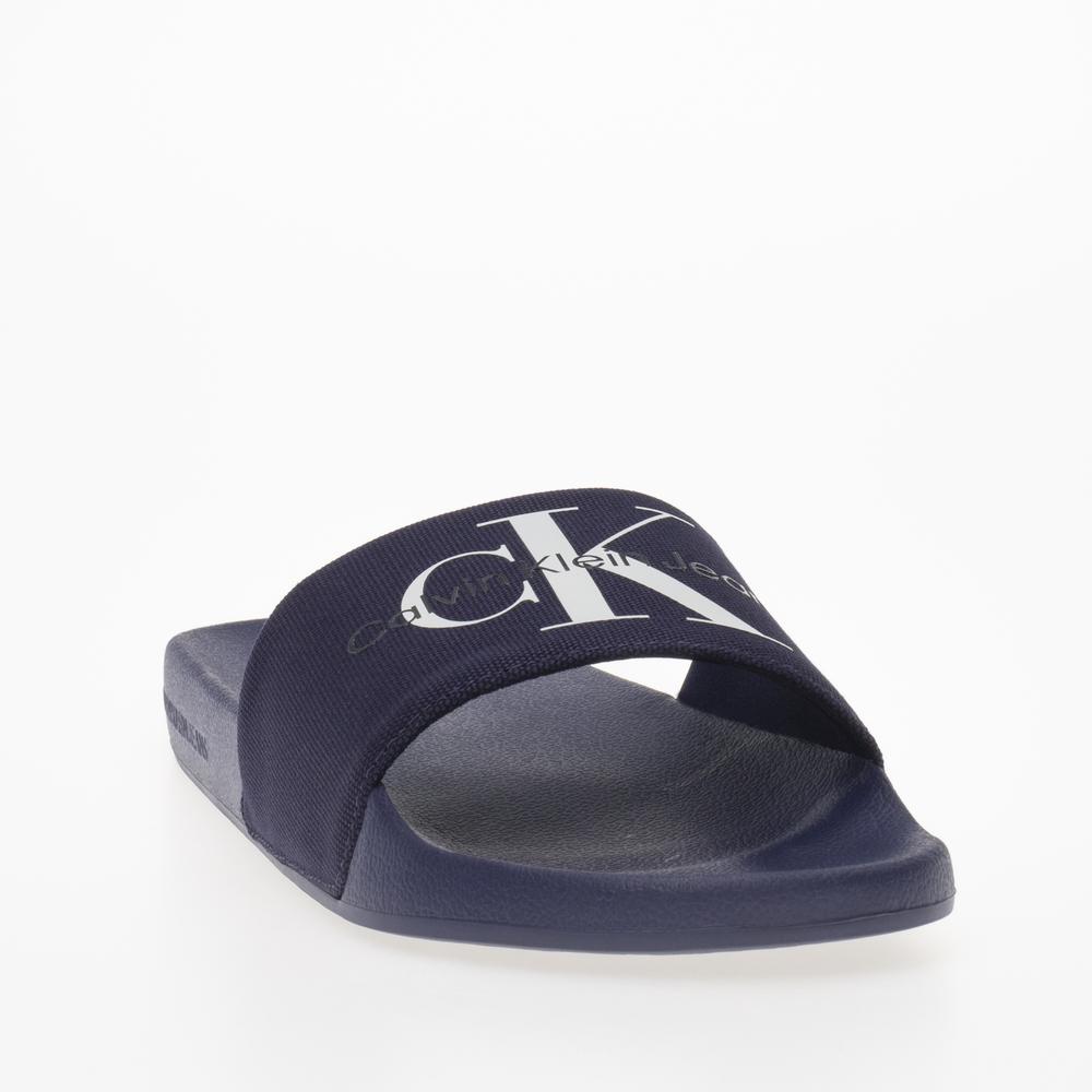 Žabky Calvin Klein Slide Monogram CO YM0YM00061-0GY - tmavě modrě