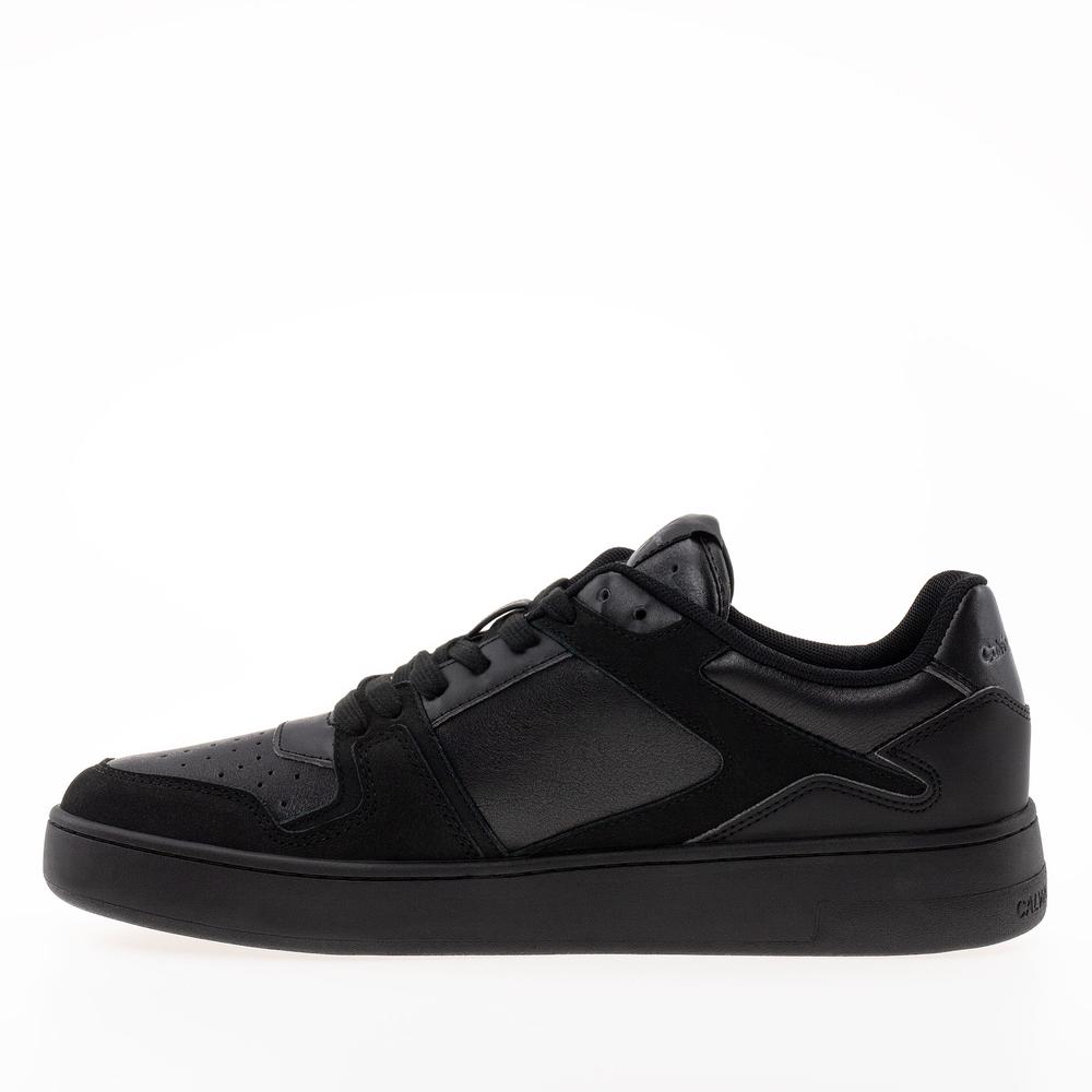 Boty Calvin Klein Jeans Basket Cupsole Low LTH ML FAD YM0YM00884-0GT - černé