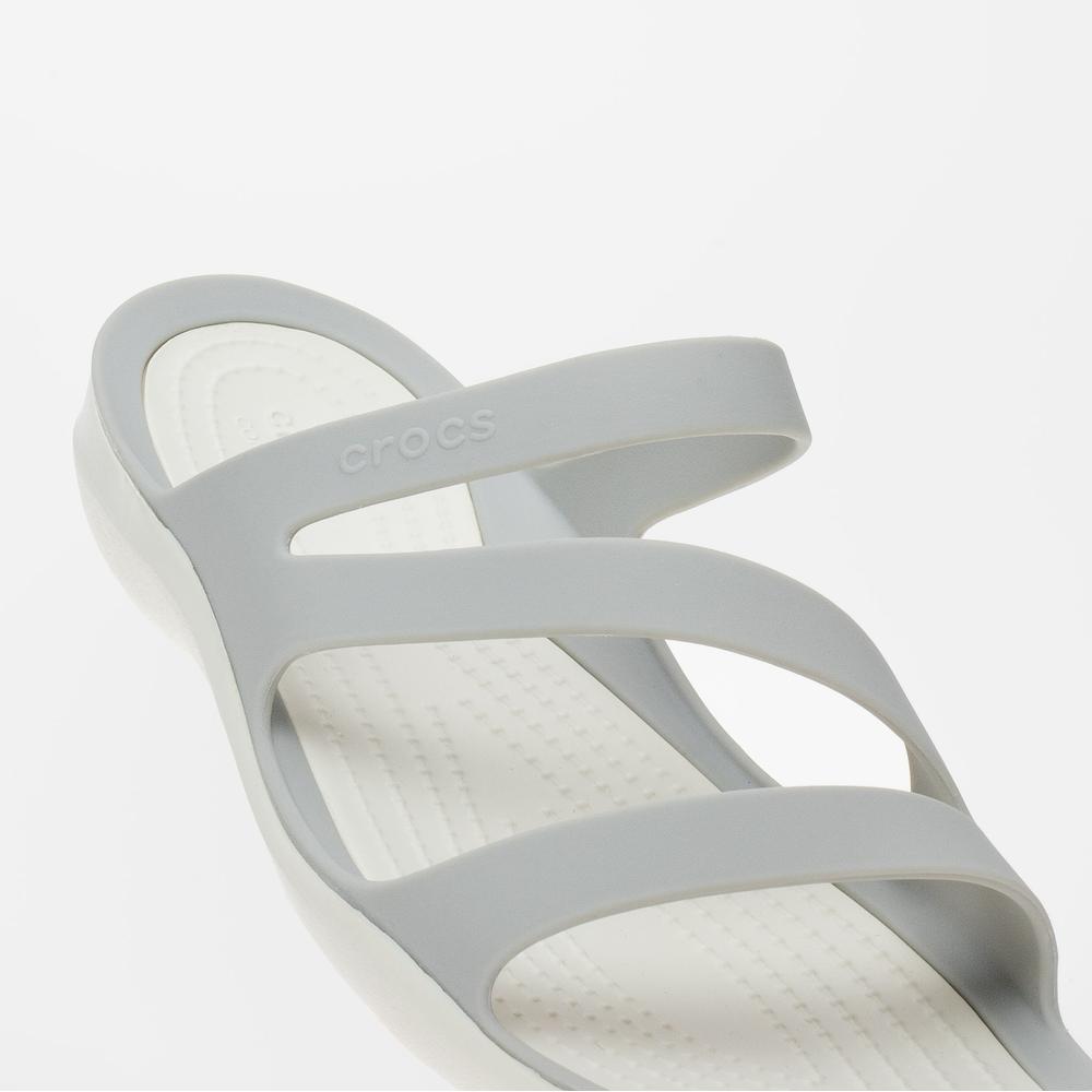 Žabky Crocs Swiftwater Sandal 203998-1FT - šedivé