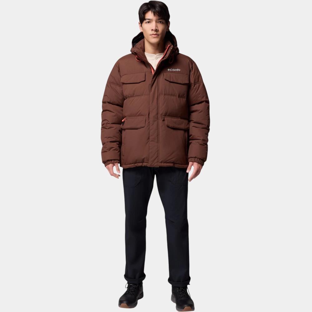 Pánská bunda Columbia Landroamer Hooded Puffer 2088081256 - hnědé