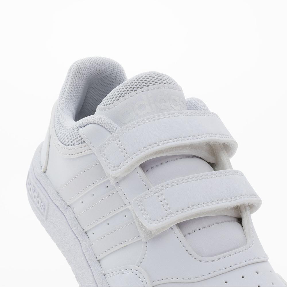 Boty dětské adidas Hoops GW0436 - bílé