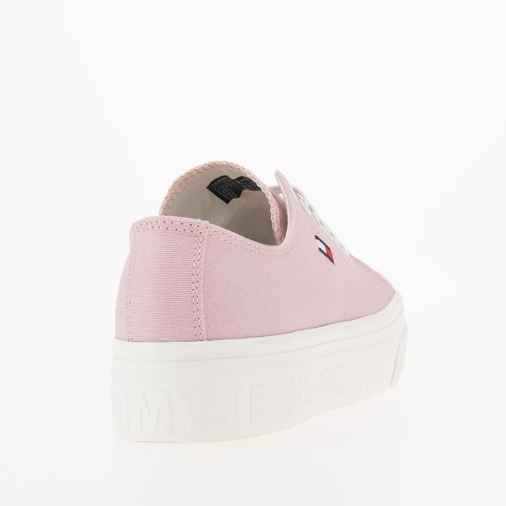 Boty Tommy Jeans Lace-Up Flatform EN0EN02173-TH2 - růžové