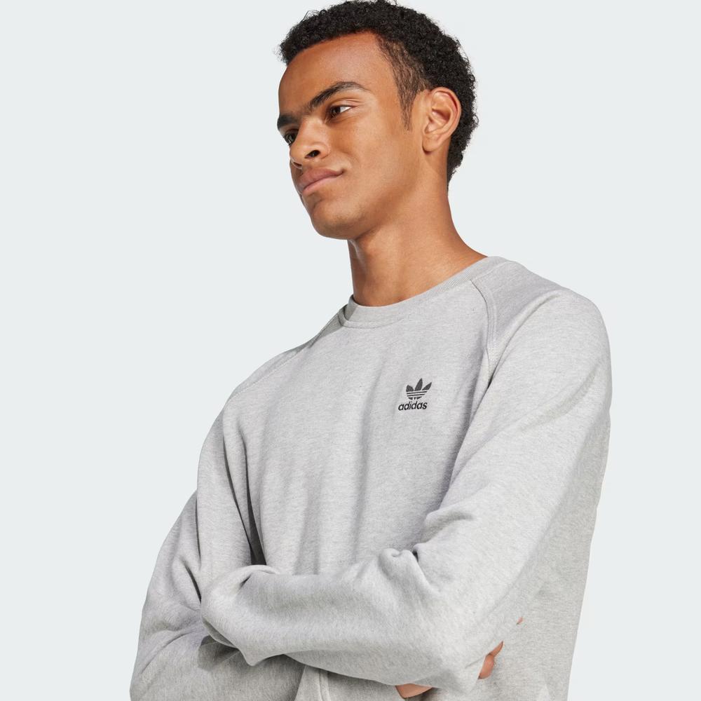 Mikina adidas Trefoil Essentials Crewneck JD2413 - šedivé