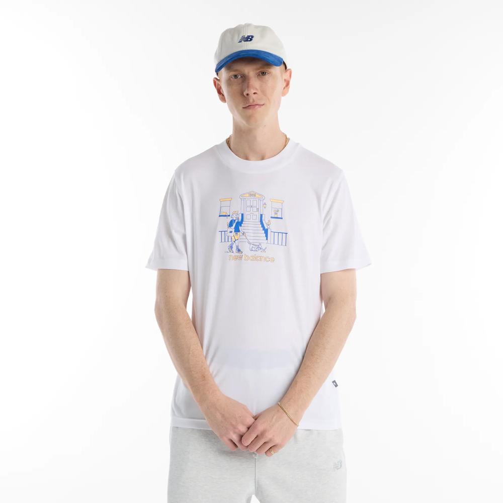 Pánské tričko New Balance MT61Y0XJWT - bílé