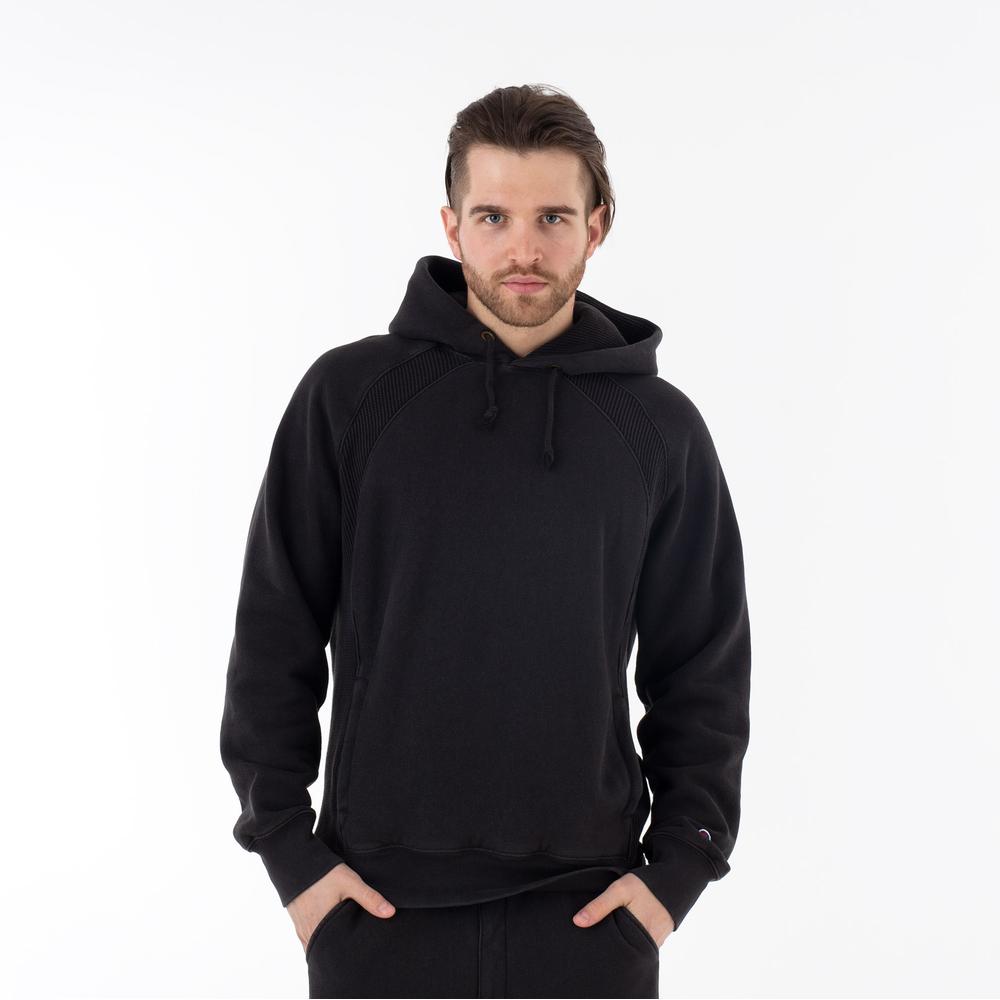 Mikina Champion Waffle Insert Reverse Weave Hoodie 218643-KK001 - černé