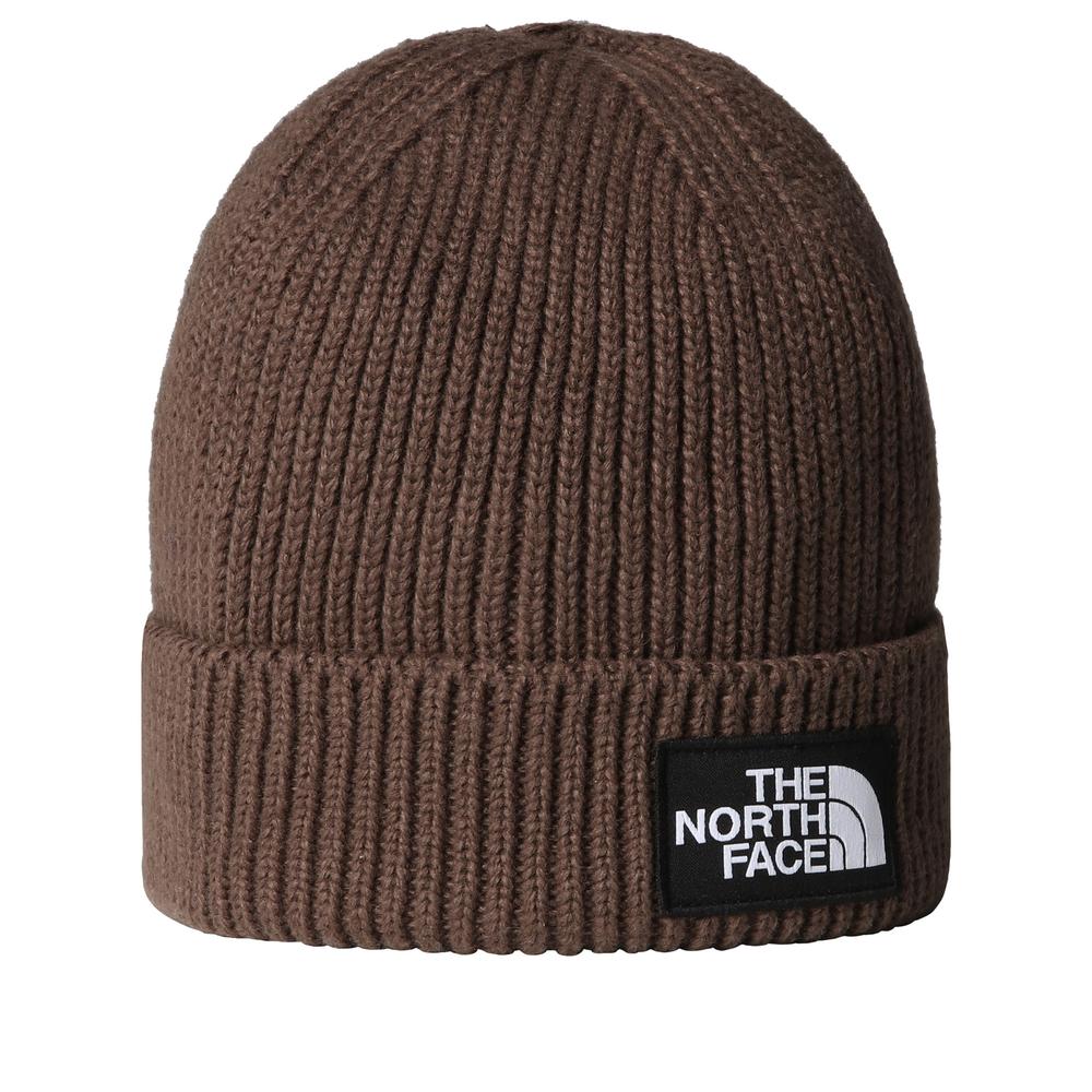 Zimní čepice unisex The North Face Logo Box Beanie 0A8CHE1OI1 - hnědé
