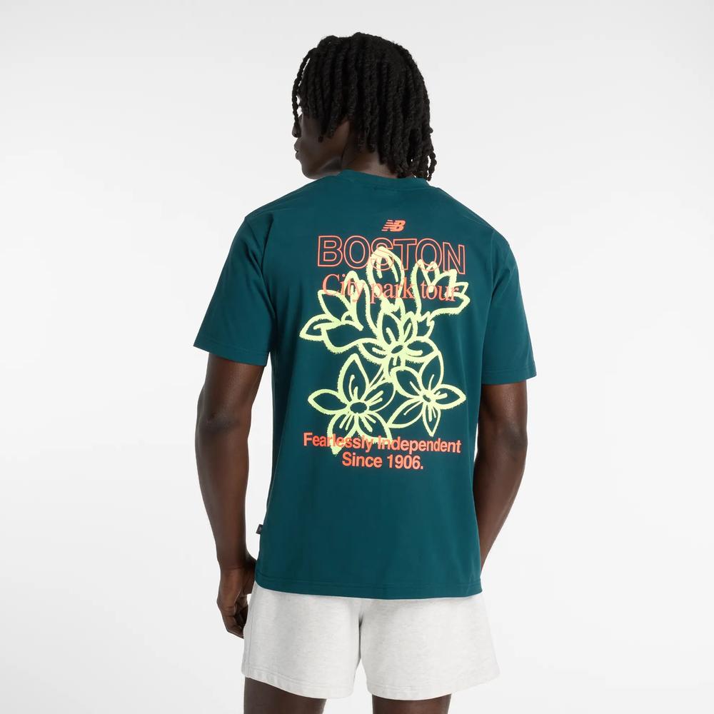 Pánské tričko New Balance MT61T0QMAAV - zelené