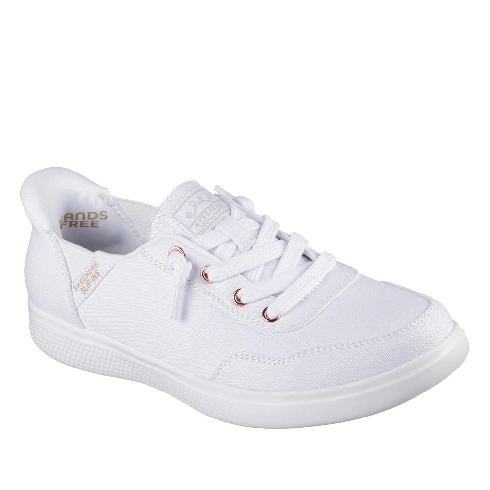Boty Skechers Slip-ins Bobs Skip Cute B Cute Sweet 114815WHT - bílé
