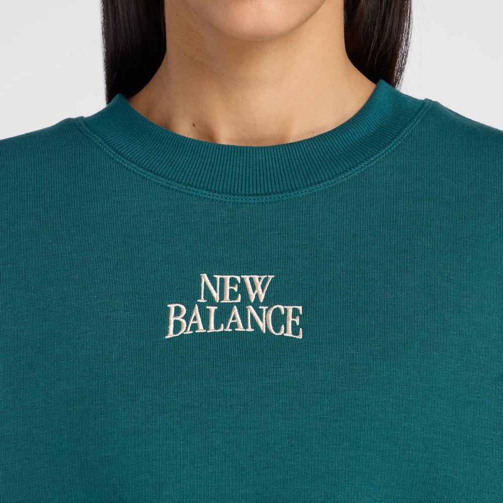 Dámská mikina New Balance WT61935IAAV - zelené