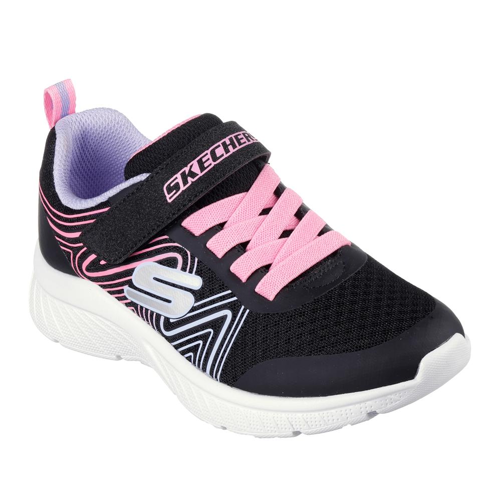 Dětské boty Skechers Microspec Plus Swirl Sweet 303535LBKMT - černé