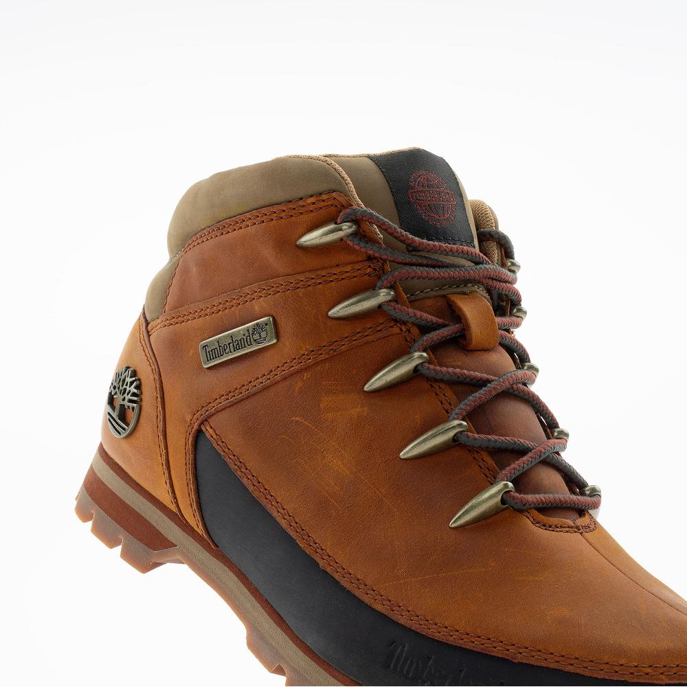 Pánské boty Timberland Euro Sprint Mid Lace A2K84EJD - hnědé