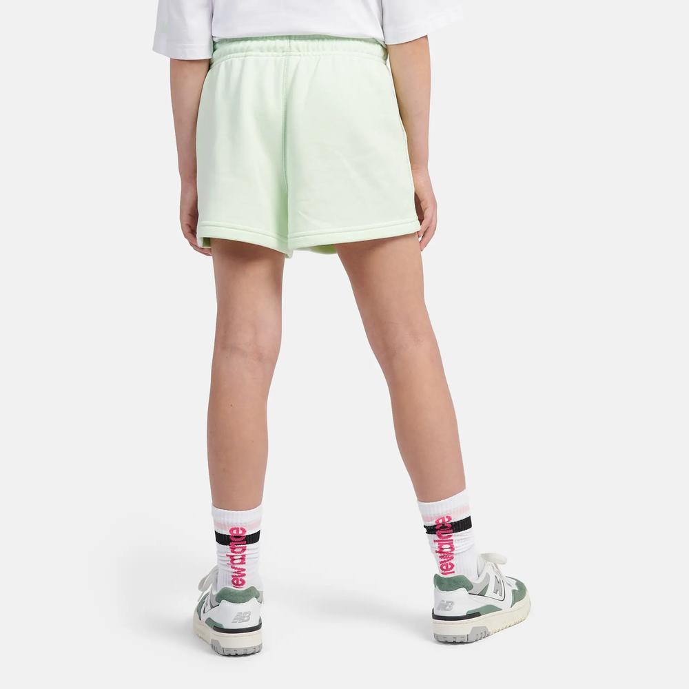 Dětské krátké kalhoty New Balance LAKG0006MEW - mátové